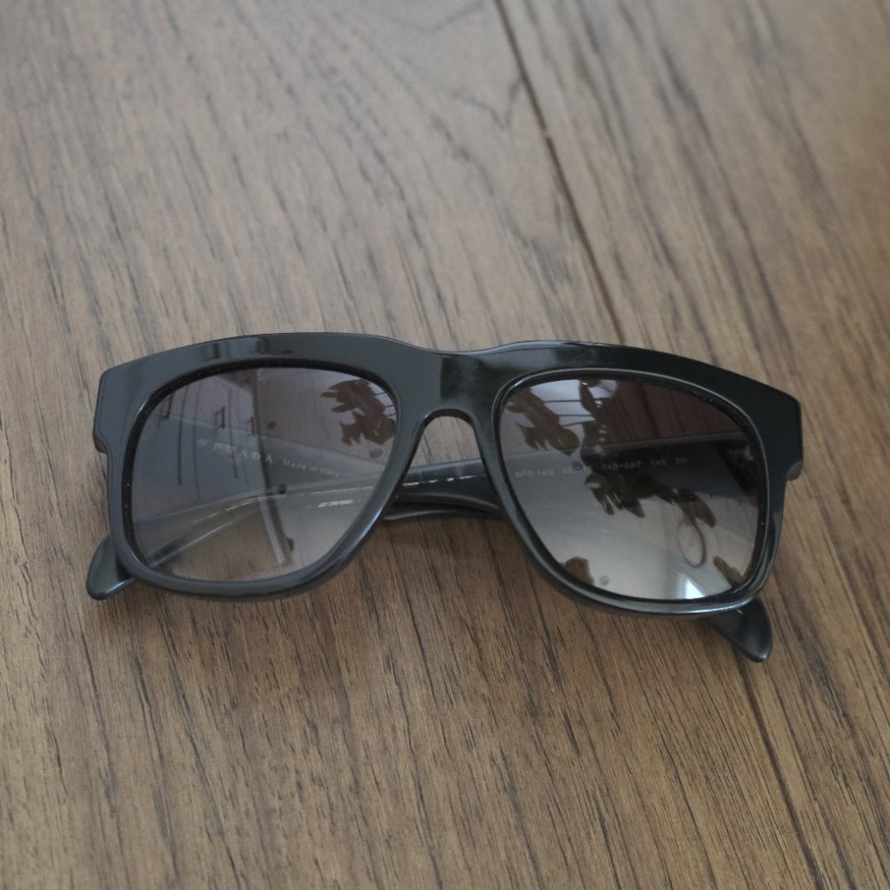 Prada Square Black Sunglasses - Picture 3 of 16